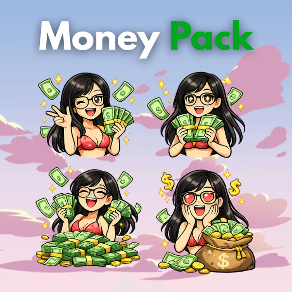 Custom Money Sticker Pack (60pc)