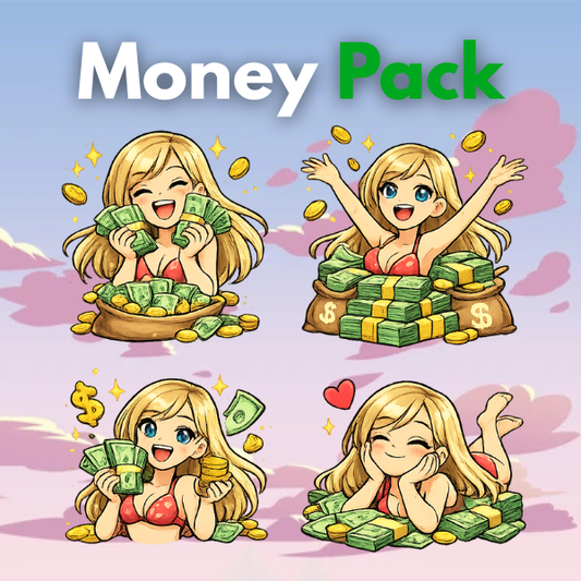 Custom Money Sticker Pack (60pc)