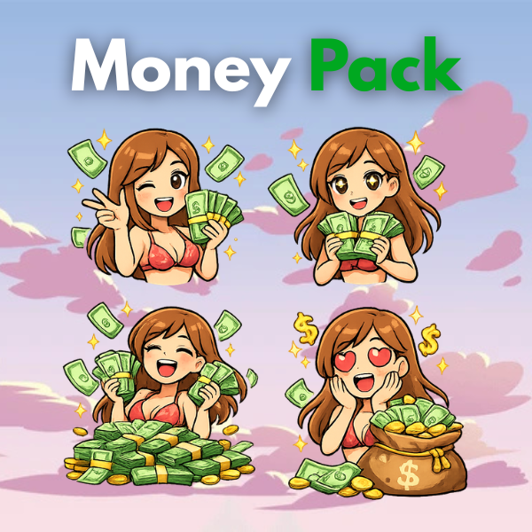 Custom Money Sticker Pack (60pc)